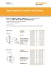 Taper shanks for machine tool probes data sheet